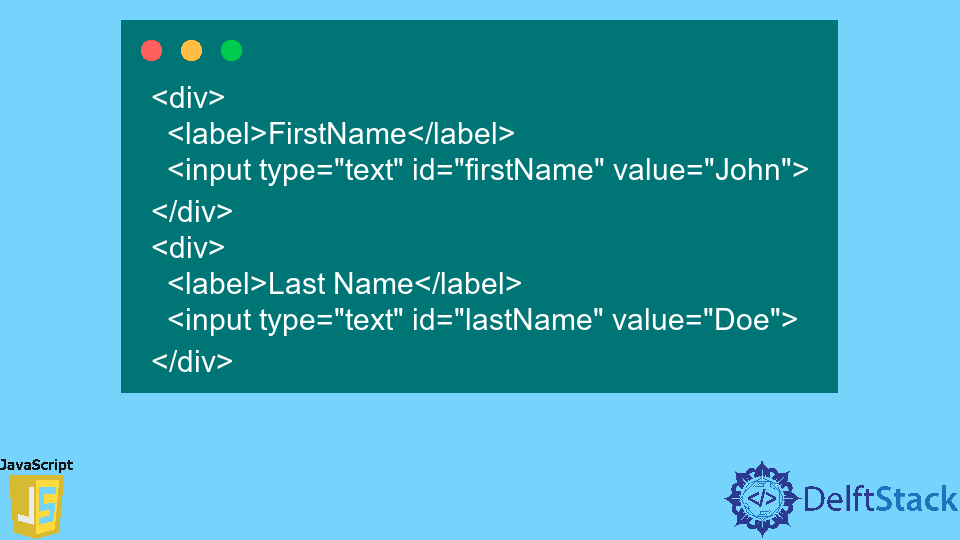 Javascript Get Element By Type Input